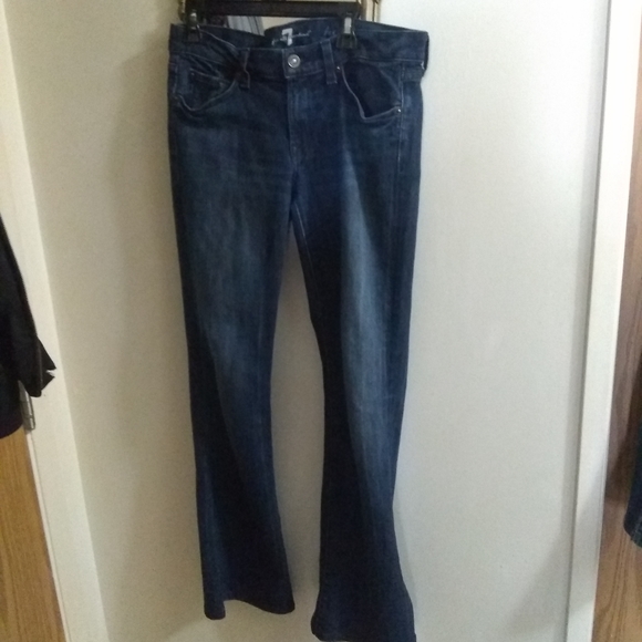 7 for all mankind dark wash, boot cut jeans - Picture 2 of 5